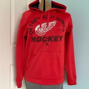 Majestic NHL Red Wing Hoodie Women Small EUC